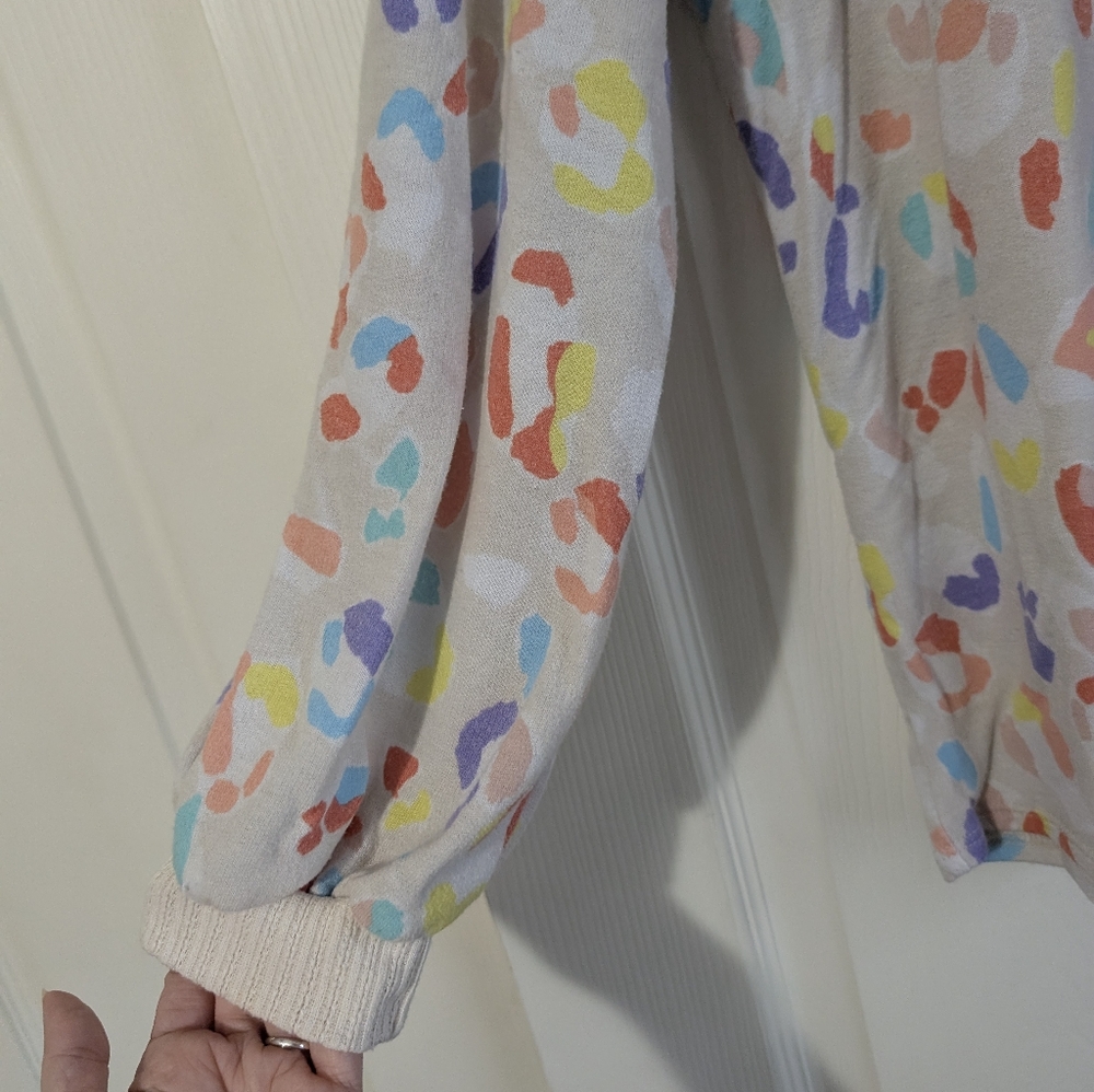Hailey & Co Colorful Patterned Long Sleeve Shirt Size 1X - Picture 3 of 5